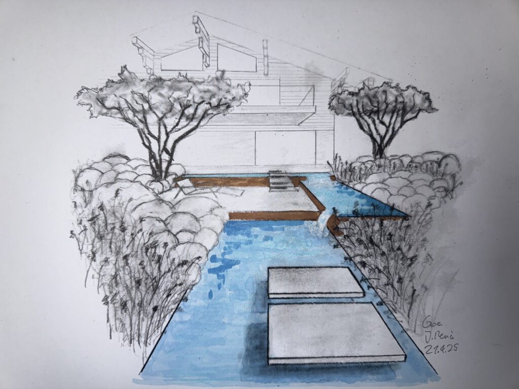 Wasserbecken Visualisierung
