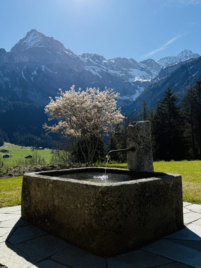 Springbrunnen aus Stein